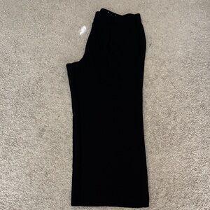 LOFT Black Peyton Wide leg trousers